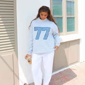 Pull Mockneck Sweat Femme 100% Coton French Terry Sweat Col Montant Surdimensionné Pour Femme - Product Image 2