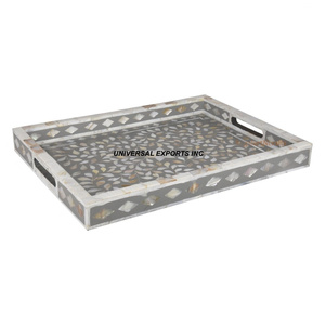 Bandeja redonda de madera para chocolate Bandeja de chocolate hecha a mano de buena calidad Nueva bandeja de madera con estilo clásico - Product Image 5