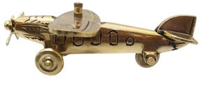 Moderne Miniature Laiton-fini Vintage Classique Avion Jet Stand HomeOffice Table Bureau Décor Showpiece Cadeau pour Présentations - Product Image 5