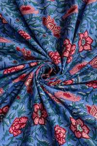 Sábana de Algodón Estampada a Mano |   Sábana con Estampado Floral Paisley |   Ropa de Cama Hecha a Mano en India para Venta al por Mayor - Product Image 4