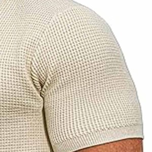 T-shirt à manches courtes Muscle Joggers Respirant Séchage rapide Col rond Uni Coupe ajustée Coton/Polyester téléchargé par Dress Sports - Product Image 2