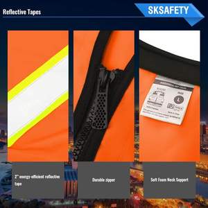 Chaleco de Seguridad de Nivel Profesional, Chaleco de Alta Visibilidad, Suave, Duradero y Transpirable - Product Image 4