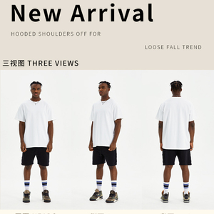 Envío gratuito Mix Size Color de alta calidad 100% Premium algodón camiseta hombres Casual pantalones cortos camiseta para hombres - Product Image 6