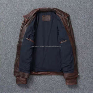 Chaqueta de Cuero Tostado al por Mayor, Elegante y a la Moda, de Alta Calidad, Cómoda, Informal, para Otoño, Unisex, de Lona - Product Image 6