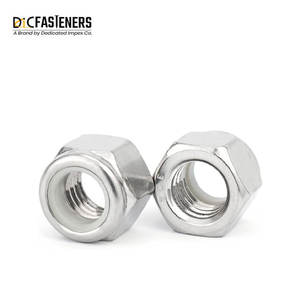 Tuercas hexagonales de bloqueo de acero inoxidable galvanizado DIN de alta calidad - Product Image 6