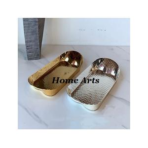 <b>Silver</b> Color <b>Tea</b> and Coffee Serving Tray Advantageous Design <b>Set</b> of 2 Stainless Steel Food Serving Tray in Bulk - Product Image 6