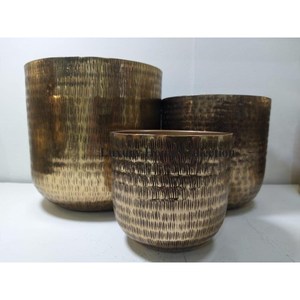 Mesa de sombra antigua de latón y decoración de suelo, maceta y macetas de diseño de forma grande, aspecto elegante, suministro duradero y resistente - Product Image 5