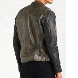 Men's Casual Design Offers Stylish Leather Jackets Stand Collar Light <b>Weight</b> Custom Color Leather Jackets Men's Leather Outwears - Product Image 4