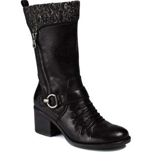 Stivali Baretraps da Donna Wylla a Metà Polpaccio con Chiusura a Zip, Comodi, con Rialzo Interno, Neri, Stile Western per Autunno Inverno, Taglia 8.5M - Product Image 1