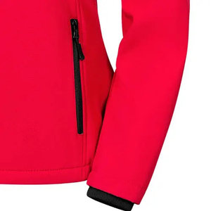 Veste softshell personnalisée unisexe de haute qualité avec logo personnalisé Veste softshell à fermeture éclair avec capuche matelassée et respirante - Product Image 3