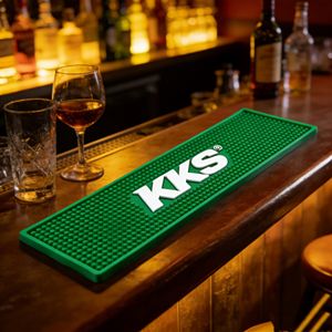 Accesorios de <span class=keywords><strong>Cerveza</strong></span> Personalizados en Pequeñas Cantidades, Tapete de Bar Cuadrado/Rectangular de PVC Suave Antideslizante en Blanco, Negro y Amarillo con Logotipo Personalizado - Product Image 5