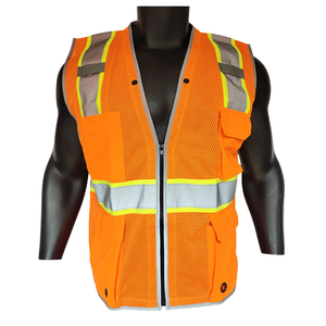 เสื้อกั๊กสะท้อนแสง Hi-Vis แบบสั่งทำสำหรับคนงานก่อสร้าง - Product Image 1