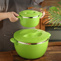 Design arabe 32cm Isolé Plat Casseroles Coloré Casseroles Ensemble 5PCS Double Poignée Ss Réchauffeur De Nourriture Ensemble Utilisation pour La Maison