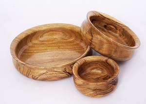 Ensemble de bols d'ustensiles de cuisine en bois durables bol de qualité supérieure sûr pour l'exportation de plats de vente chaude servant des fruits et des bols à salade imbriqués - Product Image 2