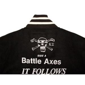 Chaqueta de retales personalizada para hombre, chaqueta de béisbol informal con mangas de cuero Pu, chaqueta bordada con letras, color personalizado - Product Image 3