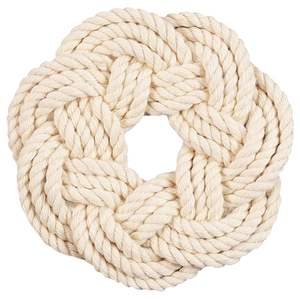 Posavasos de macramé de algodón hechos a mano, venta al por mayor, proveedor de decoración del hogar a granel, exportador directo de fábrica - Product Image 1