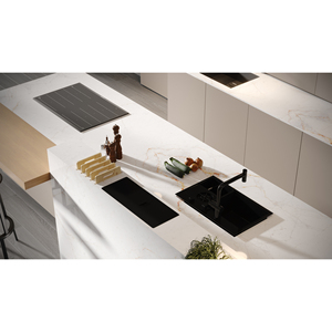 Custom Kitchen Bathroom Vanity Tops Porcelain Natural Stone Countertops Carrara Calacata <b>Marble</b> for Hotel Projects Prefab Cut - Product Image 3