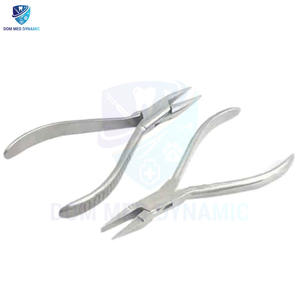 Ensemble de pinces orthodontiques professionnelles 2 pièces mâchoires à nez plat et rond Type conique pour clinique de dentiste par dom med dynamic - Product Image 4
