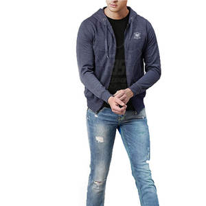 เสื้อฮู้ดซิปผู้ชายขายส่ง รับผลิตตามแบบ (OEM) เสื้อฮู้ดซิปผู้ชายสไตล์สตรีทแวร์ ไซส์ใหญ่ มีจำหน่าย - Product Image 4