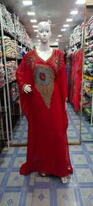 2022 nuevo diseño marroquí Abaya Kaftan bellamente coloreado tejido a mano vestido de lujo cuentas de piedra ropa musulmana tradicional - Product Image 2