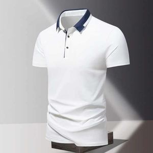 Polo à la mode décontracté pour hommes avec col rabattu, design inspiré du golf de luxe - Product Image 1