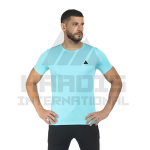 Venta al por mayor de logotipo personalizado de fábrica de suministro directo de entrenamiento de los hombres camiseta Fitness hombres gimnasio correr deportes camiseta - Product Image 2