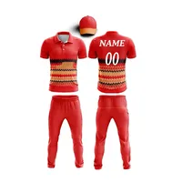 Reliable Red Cricket Uniform Made For Sports Enthusiasts 