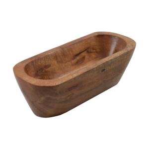 Bols de pâte remplis de cire en bois d'acacia naturel tendance pour les mariages de Noël Bougeoirs élégants Lanternes Centres de table - Product Image 1