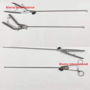 ที่จับเข็มผ่าตัดแบบแมนนวลสแตนเลสสำหรับการผ่าตัดช่องท้อง ยี่ห้อ BISONS รุ่น V4 น้ำหนักเบา คุณภาพสูง ได้รับการรับรองมาตรฐาน CE - Product Image 2