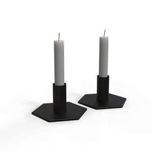 Bougeoir en métal de charme rustique fini or pour Noël et l'élégance de l'espace de vie - Product Image 3