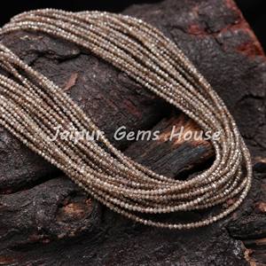 Vente chaude Champaign Diamant À Facettes Rondelle 2mm Perles Perles À La Mode pour Bijoux Collier Faire Des Perles Précieuses En Gros - Product Image 4