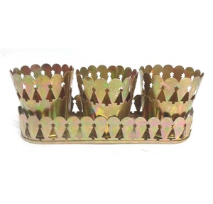 Restaurant Vaisselle Plaque Ronde En Métal Brûler En Laiton Placage Plaque Ronde Pour La Cuisine Et Hôtel À La Main En Vrac - Product Image 3