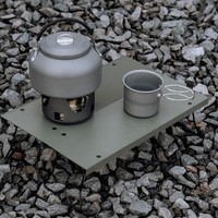 Table de camping pliable en aluminium portable, légère, pour une personne, installation rapide, table de pique-nique en plein air, table à thé avec sac de transport