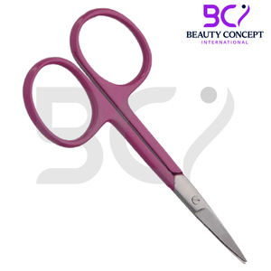 Mango morado de acero inoxidable con precio razonable, logotipo personalizado, tijeras para cutículas de la más alta calidad - Product Image 2