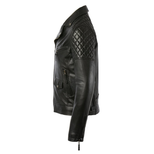 Chaqueta de Motociclista Clásica de Cuero Negro Premium Brando para Hombre - Product Image 3