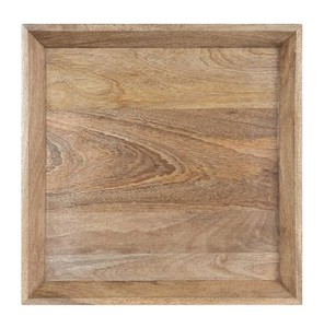 Offre Spéciale plateau de service carré en bois de manguier durable avec pieds plateaux de piédestaux en bois pour la décoration utilisation décor de table affichage de fruits - Product Image 4