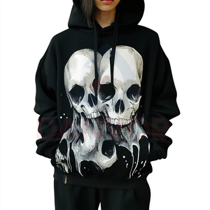 Sweat-shirt à capuche en molleton pour homme en gros, manches longues, simple, streetwear, design personnalisé, sweat-shirt pour homme - Product Image 2