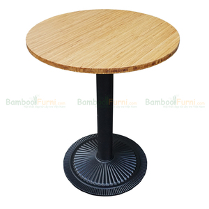 Industrial Style Round <b>Cast</b> Iron Coffee Table Base 72cm High <b>Powder</b> Coated Durable Living Room Furniture-CHBCF003 Tea TV Stand - Product Image 3