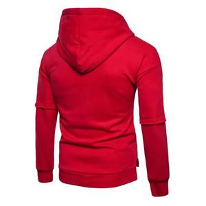 100% coton rouge et noir contraste couleur OEM Service Design pull Style Basics sweats à capuche pour hommes sweat du Pakistan - Product Image 2