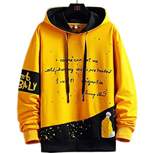 Sweat-shirts à capuche pour hommes en molleton épais 100 % coton, coupe classique, nouveau modèle décontracté, imprimé, motif uni, séchage rapide, respirant pour l'hiver - Product Image 6
