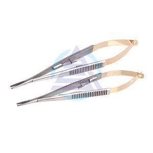 Implante de ortodoncia dental quirúrgica Castroviejo portaagujas 14cm TC herramienta/recto/curvo | Instrumentos de odontología para dentaduras postizas - Product Image 1