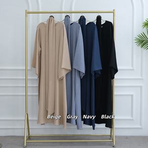 Fournisseur vérifié d'abayas Loriya, robes modestes, vêtements islamiques, robe à manches amples avec ceinture, abaya d'été, robes pour femmes - Product Image 2