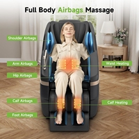 Fauteuil de massage offrant un confort ultime et un soulagement du stress à la maison ou au bureau, conçu avec plusieurs techniques de massage