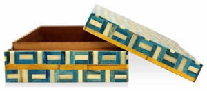 Caja de joyería con incrustaciones de madera MDF y hueso hecha a mano, almacenamiento decorativo elegante para accesorios y recuerdos de mujer, muestra gratis - Product Image 6