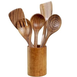 Cuchara de Madera Ecológica al por Mayor para Cocina, Utensilio para Servir Té y Miel con Logotipo Grabado Personalizado a Precio Económico, ágata - Product Image 4
