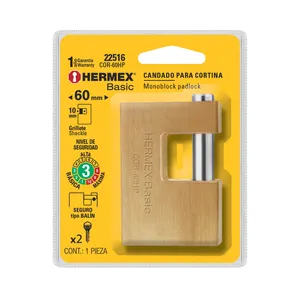HERMEX BASIC 60mm Anti-leva ferro lucchetto scatola 3 unità - Product Image 3
