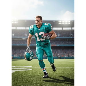 Créez votre propre maillot de football américain personnalisé à sublimation, manches courtes, imprimé, respirant, résistant, léger - Product Image 6