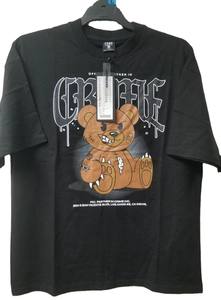 Camiseta Casual de Manga Corta con Cuello Redondo, 100% Algodón, Tejido de Punto, Estampado Digital 3D, Transpirable, de Secado Rápido y Ecológica para Hombre - Product Image 1