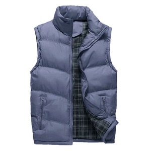 Wholesale Bulk Men's Stylish Casual Polyester Puffer Vest Custom Logo Warm Winter Layer with <b>Zipper</b> Closure <b>For</b> <b>Sale</b> - Product Image 3