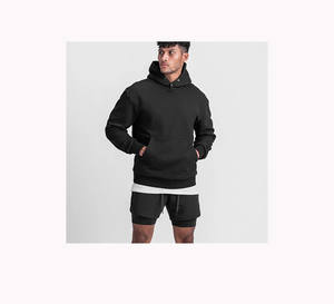 Sweat à capuche homme nouvel an 100% coton sweat-shirt Logo personnalisé jeunesse hiver solide motif imprimé tissu de haute qualité Design de mode - Product Image 5